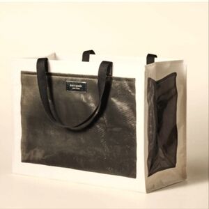 Kate Spade X Target Black and White Reusable Shopping Bag Large Tote